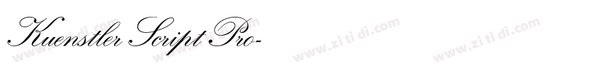 Kuenstler Script Pro字体转换 Kuenstler Script Pro字体转换